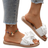 Shein Women's Bow Decor Flat Sandals, Round Toe Slip-On Summer Shoes, Anti-Slip Beach Shoes, Lightweight Ladies Flip Flops