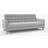 Dunelm Harlow Grey Sofa 204cm 3 Seater
