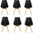 Life Interiors Lorenzo Black Kitchen Chair 83cm 6pcs