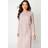 Coast Long Sleeve Midi Dress Embellished Pleated Skirt - Pink