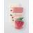 John Lewis Baby Strawberry Rattle Socks Pack of 2 - Multi