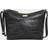 Assots London Embossed Croc Real Leather Designer Crossbody Shoulder Bag - Black