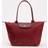 Longchamp Le Pliage Green Recycled Canvas Tote Bag - Pomegranate