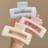 Shein 3pcs Extra Large 3.94 Inch Pink Water Hair Clips