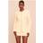 PrettyLittleThing Tailored Mini Skirt - Butter Yellow