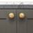Shein 2pcs Golden Pumpkin Handle Wardrobe Door Knob