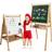 Dripex Kids Bamboo Art Easel Double-Sided