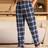 Shein Casual Plaid Pocket Lounge Pants