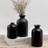 Shein Black Ceramic Small Flower Vase