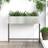 vidaXL Hochbeet 100x26x82 cm Verzinkter Stahl