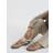 River Island Womens Beige Monogram Tassle Loafers