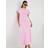 River Island Pink Short Sleeve Drape Side Midi Dress
