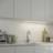 GoodHome Menezes White Silver Effect LED Neutral 885mm 42mm Bench Lighting