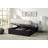 Home Treats Platform Ottoman Small Double Black Storage Bed Frame Bed