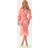Vero Moda Vmflora Ls V-neck Calf Dress - Rosa