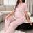 Shein Maternity Floral Nursing Short Sleeve Pajama Set