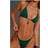 PrettyLittleThing Charm Trim Triangle Bikini Top - Emerald Green