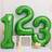 Shein 32-Inch Green Number Foil Balloons