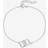 Simply Silver Sterling 925 Pave Interlink Clover Bracelet