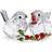 Swarovski Idyllia Bird Couple and Berries Red Figurine