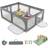 Costway Baby Playpen 205 cm x 146 cm Dark Grey
