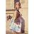 Maanesten Moonshine Rose Totebag Width Canvas - Blue