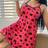 Shein Plus Size Heart Print Lettuce Trim Camisole - Nightgown