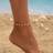 Shein Women Fashion Handmade Alloy Shiny Beach Anklet - Faux Pearl