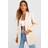 boohoo Womens Ruched Sleeve Tailored Blazer - Beige