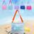 Shein Beach Toy Mesh Bag Shell Collecting Bags With Zipper Adjustable Strap