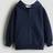 H&M Oversized Zip-Through Hoodie - Dark Blue