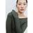 H&M Boat Neck Top - Dark Khaki Green