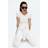 H&M Cream Overlock Detail Crinkled Top - Ladies