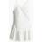 H&M Ladies Gathered Satin Dress - White