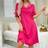 Shein Lace Women's Solid Color Simple Daily Sleep Dress