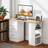 Homcom 120cm Computer With 3 Shelf Drawers Writing Desk