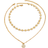 Shein 2pcs/Set Hand-Made Daisy Flower Necklace, Fashion Classic Chain Choker Necklace, Suitable For Daily, Travel, Vacation, Street Wear, And Photo Shoot. Chain Length Can Be Customized, Flower Quantity Is Random Valentines