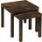 URBN Living Coffee Side Rustic Brown Nesting Table 43.5x50cm 2pcs