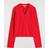 COS Knitted Cotton V-Neck Cardigan - Red