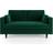 Dunelm Zoe Racing Green Sofa 164cm 2 Seater