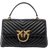 Pinko Classic Lady Love Puff Chevron Bag - Black