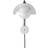 &Tradition Flowerpot VP8 Vermilion Chrome-Plated Væglampe