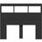 vidaXL Cabinet Black Headboard 120cm