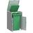 vidaXL Wheelie Bin Storage Single Bin Grey 72x81x115 cm (Building Area )