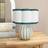 ValueLights Rohan Sky Stripe Ceramic Print Table Lamp
