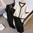 Shein Plus Size Women Woven Colorblock Splice V-Neck Short Sleeve Cardigan Set - Elegant Classy Style