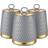 Tower Empire Grey Kitchen Container 3pcs 1.3L