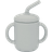 Summerville Silikonmugg med Sugrör Silver Grey