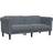 vidaXL 372576 Dark Gray Soffa 182cm 3-sits