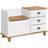 vidaXL Askim White Storage Bench 100x62cm